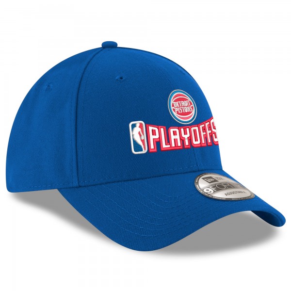 Бейсболка Detroit Pistons New Era Blue 2025 NBA Playoffs 9FORTY A-Frame M-Crown