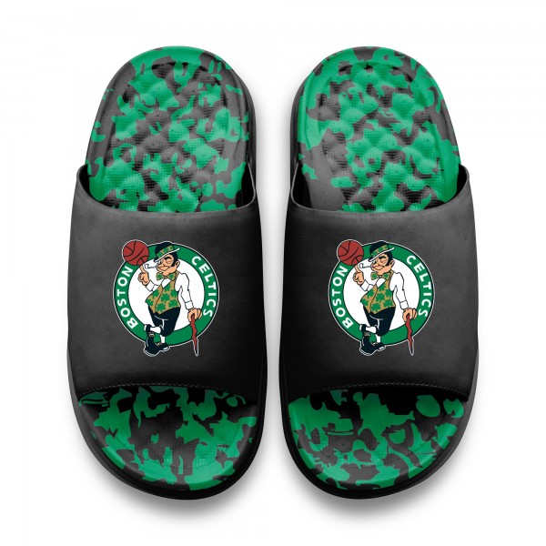 Unisex Boston Celtics ISlide Multi-Color Motive Slide Sandals