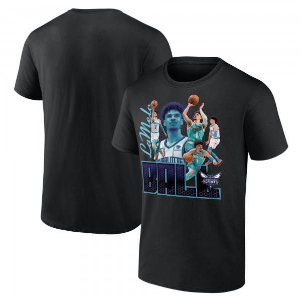 Charlotte Hornets LaMelo Ball Black Notorious 3.0 Player T-Shirt