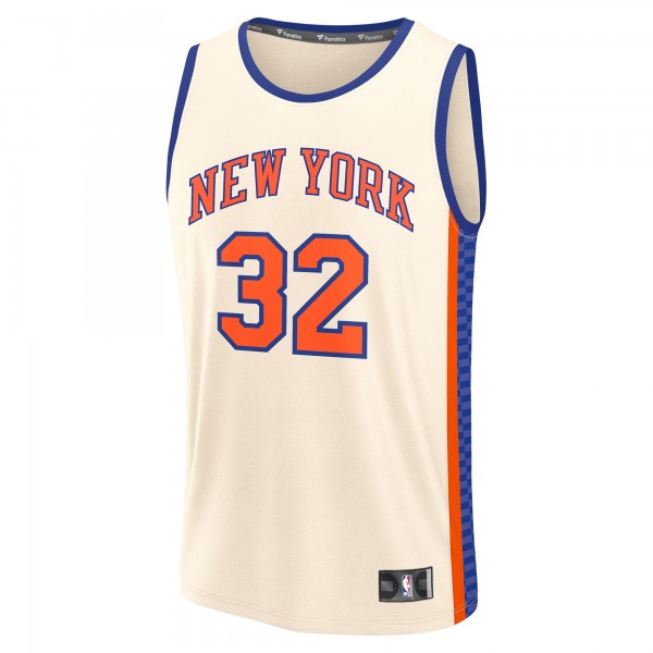 Джерси Karl-Anthony Towns New York Knicks Fanatics 2025/26 City Edition Fast Break - Cream