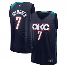 Джерси Chet Holmgren Oklahoma City Thunder Fanatics 2025/26 City Edition Fast Break - Navy