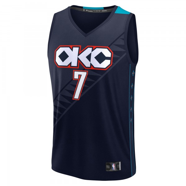 Джерси Chet Holmgren Oklahoma City Thunder Fanatics 2025/26 City Edition Fast Break - Navy