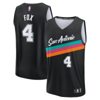 Джерси DeAaron Fox San Antonio Spurs Fanatics 2025/26 City Edition Fast Break - Black