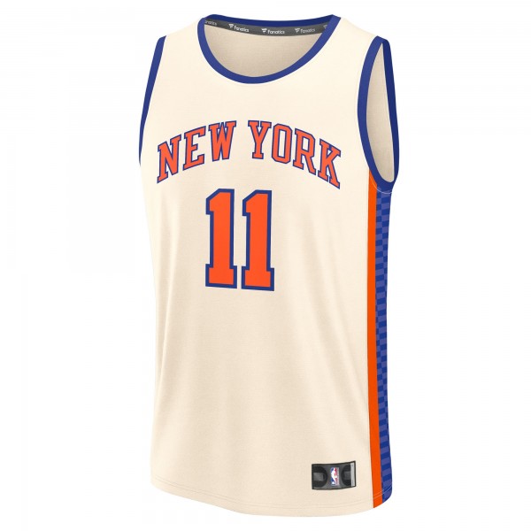 Джерси Jalen Brunson New York Knicks Fanatics 2025/26 City Edition Fast Break - Cream