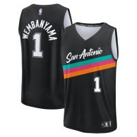 Джерси Victor Wembanyama San Antonio Spurs Fanatics 2025/26 City Edition Fast Break - Black