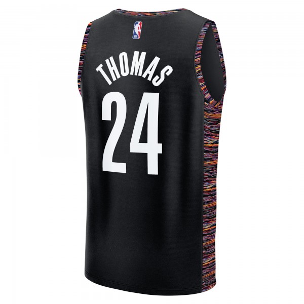 Джерси Brooklyn Nets Cam Thomas Fanatics Black 2025/26 City Edition Fast Break