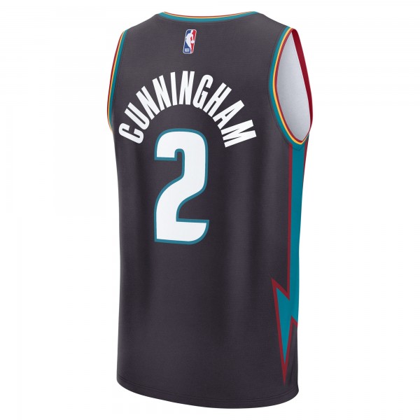 Джерси Cade Cunningham Detroit Pistons Fanatics 2025/26 City Edition Fast Break - Charcoal