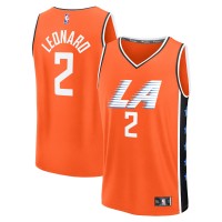 Джерси LA Clippers Kawhi Leonard Fanatics Orange 2025/26 City Edition Fast Break