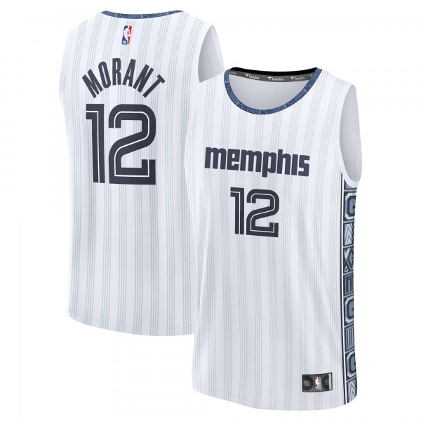 Джерси Ja Morant Memphis Grizzlies Fanatics 2025/26 City Edition Fast Break - White