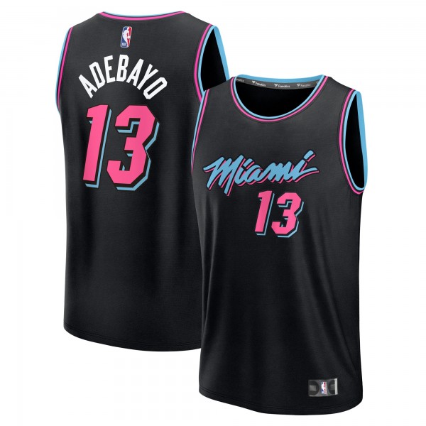 Джерси Miami Heat Bam Adebayo Fanatics Black 2025/26 City Edition Fast Break