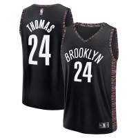 Подростковая Brooklyn Nets Cam Thomas Fanatics Black 2025/26 City Edition Fast Break Jersey