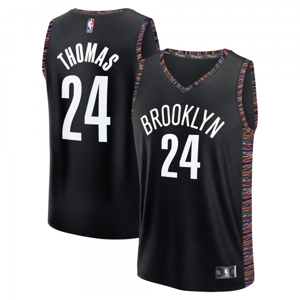 Подростковая Brooklyn Nets Cam Thomas Fanatics Black 2025/26 City Edition Fast Break Jersey