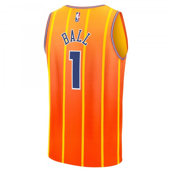 Подростковая Charlotte Hornets LaMelo Ball Fanatics Orange 2025/26 City Edition Fast Break Jersey