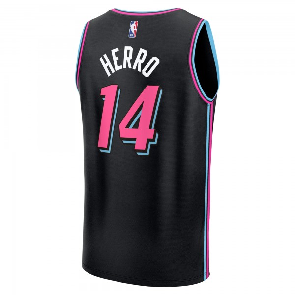 Подростковая Miami Heat Tyler Herro Fanatics Black 2025/26 City Edition Fast Break Jersey