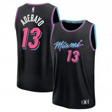 Подростковая Miami Heat Bam Adebayo Fanatics Black 2025/26 City Edition Fast Break Jersey