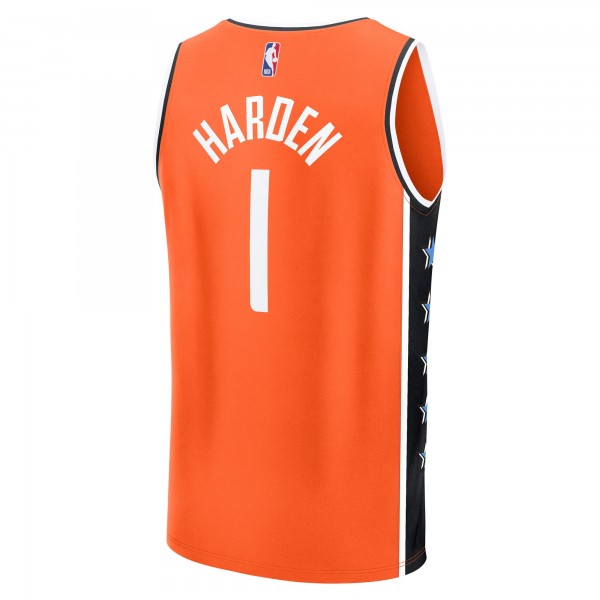 Подростковая LA Clippers James Harden Fanatics Orange 2025/26 City Edition Fast Break Jersey