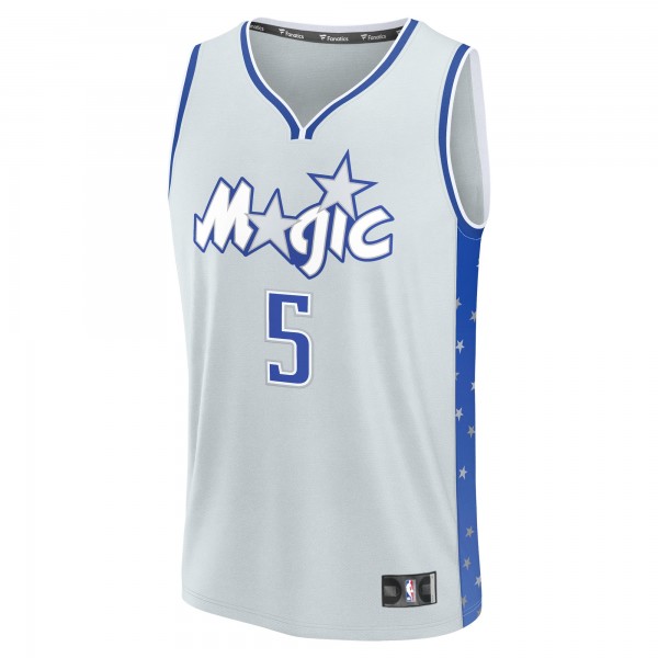 Подростковая Orlando Magic Paolo Banchero Fanatics Silver 2025/26 City Edition Fast Break Jersey