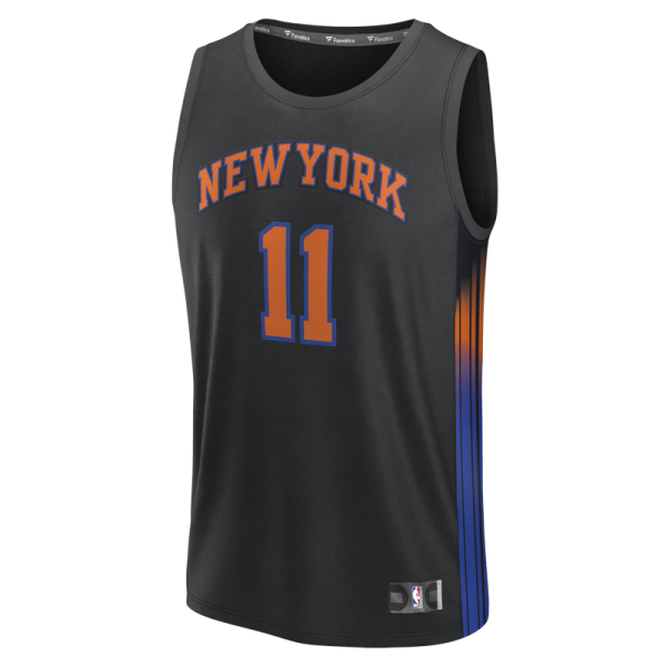 Джерси New York Knicks Jalen Brunson Fanatics Black Fast Break - Statement Edition