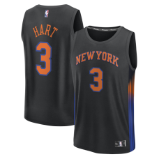Джерси New York Knicks Josh Hart Fanatics Black Fast Break - Statement Edition
