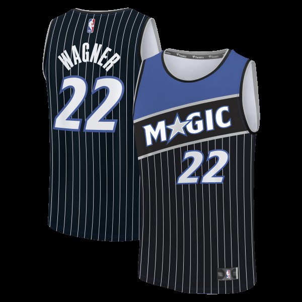 Подростковая Orlando Magic Franz Wagner Fanatics Black Fast Break Jersey - Statement Edition