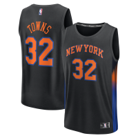 Детская джерси New York Knicks Karl-Anthony Towns Fanatics Black Fast Break - Statement Edition