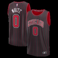 Подростковая Chicago Bulls Coby White Fanatics Black Fast Break Jersey - Statement Edition