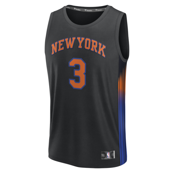 Подростковая New York Knicks Josh Hart Fanatics Black Fast Break Jersey - Statement Edition
