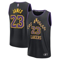 Джерси LeBron James Los Angeles Lakers Fanatics 2025/26 City Edition Fast Break - Black