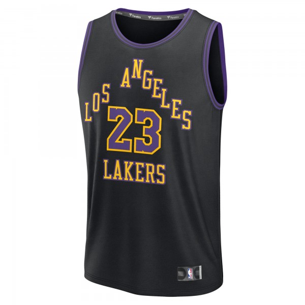 Джерси LeBron James Los Angeles Lakers Fanatics 2025/26 City Edition Fast Break - Black