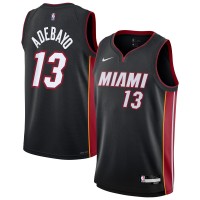 Подростковая Miami Heat Bam Adebayo Nike Black Swingman Jersey - Icon Edition