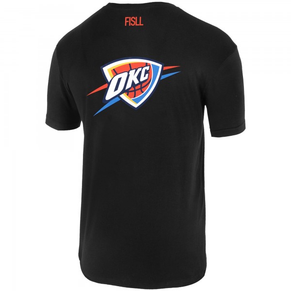 Футболка Unisex Oklahoma City Thunder FISLL Black Oversize Logo