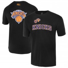 Unisex New York Knicks FISLL Black Oversize Logo T-Shirt