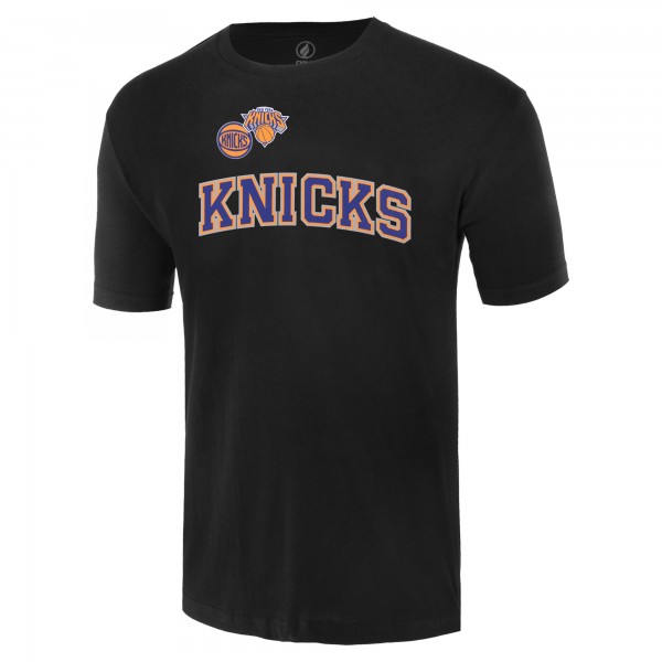 Unisex New York Knicks FISLL Black Oversize Logo T-Shirt