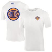 Unisex New York Knicks FISLL White Burst Logo T-Shirt