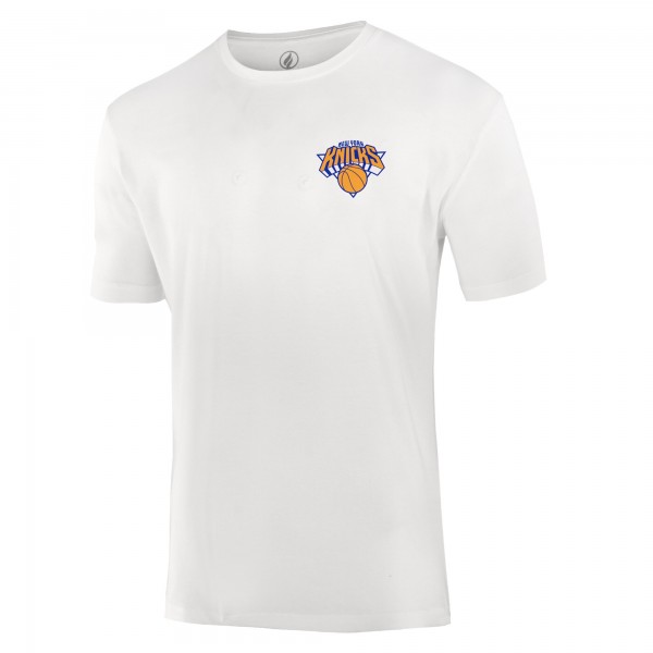 Unisex New York Knicks FISLL White Burst Logo T-Shirt