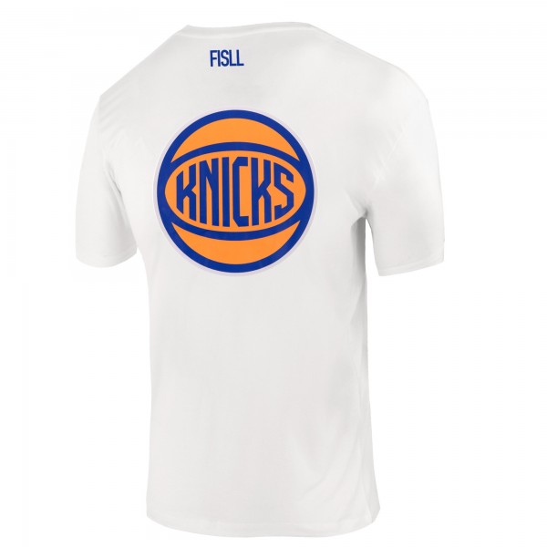 Unisex New York Knicks FISLL White Burst Logo T-Shirt