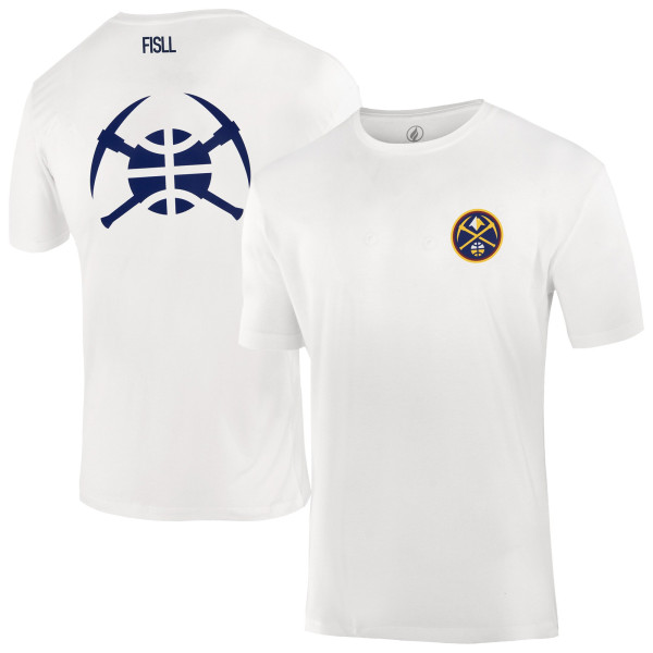 Футболка Unisex Denver Nuggets FISLL White Burst Logo