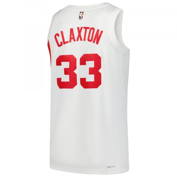 Игровая джерси Brooklyn Nets Nic Claxton Nike White Swingman - Classic Edition