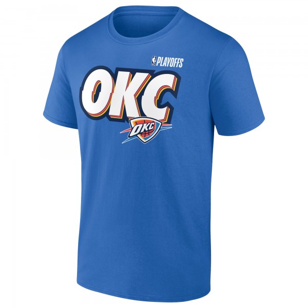 Футболка Oklahoma City Thunder Blue 2025 NBA Playoffs OKC Slogan