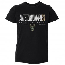 Toddler Milwaukee Bucks Giannis Antetokounmpo 500 Level Black Elite T-Shirt