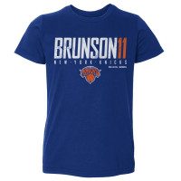 Детская New York Knicks Jalen Brunson 500 Level Blue Elite T-Shirt
