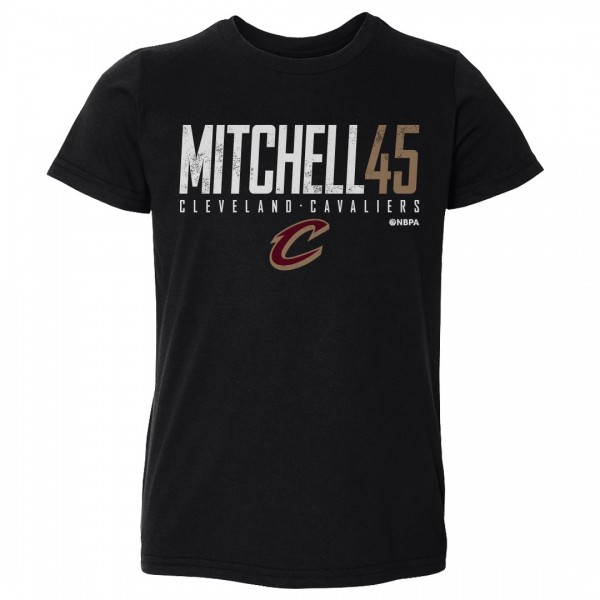 Toddler Cleveland Cavaliers Donovan Mitchell 500 Level Black Elite T-Shirt