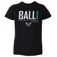 Toddler Charlotte Hornets LaMelo Ball 500 Level Black Elite T-Shirt