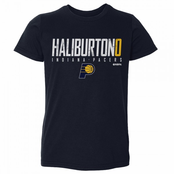 Toddler Indiana Pacers Tyrese Haliburton 500 Level Navy Elite T-Shirt