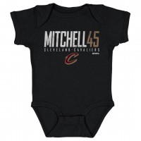 Малышам Cleveland Cavaliers Donovan Mitchell 500 Level Black Elite Bodysuit