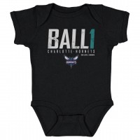 Малышам Charlotte Hornets LaMelo Ball 500 Level Black Elite Bodysuit