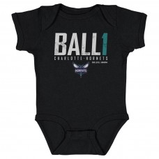 Малышам Charlotte Hornets LaMelo Ball 500 Level Black Elite Bodysuit