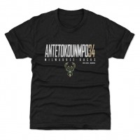 Подростковая Milwaukee Bucks Giannis Antetokounmpo 500 Level Black Elite T-Shirt