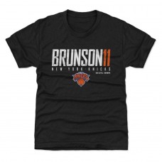 Подростковая New York Knicks Jalen Brunson 500 Level Black Elite T-Shirt