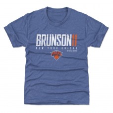 Подростковая New York Knicks Jalen Brunson 500 Level Blue Elite T-Shirt
